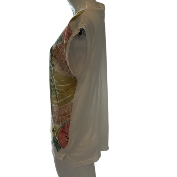 J. Crew Collectors Tees Fruit Salad White Multi Cotton Blend Tank Size Small - Picture 4 of 11